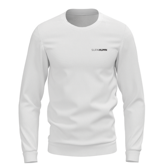 Pull Over Sweater Mens White